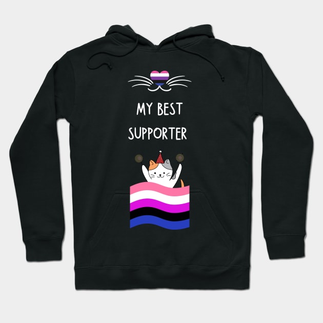 gender fluid Hoodie by vaporgraphic